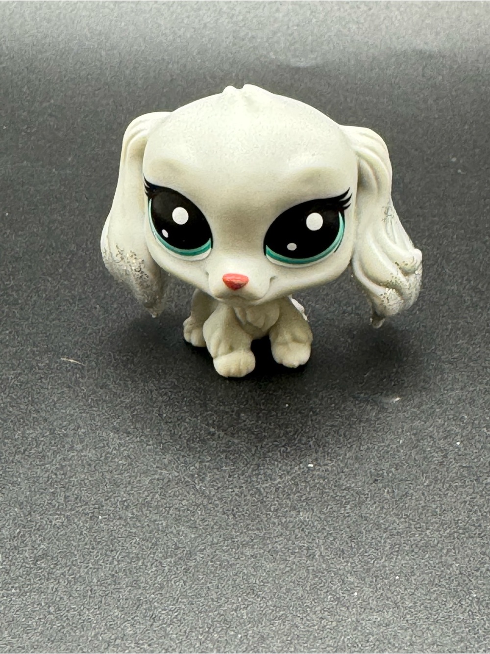 Littlest pet Shop LPS Tinsel Spanielton #2-S14, Spaniel Dog, Sparkle Pets Ears